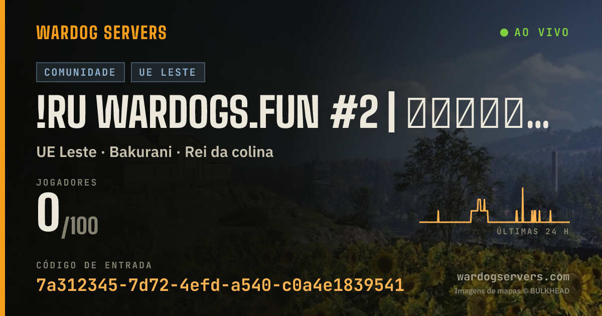 Banner de status ao vivo de !RU wardogs.fun #2 | Ротация | Статистика