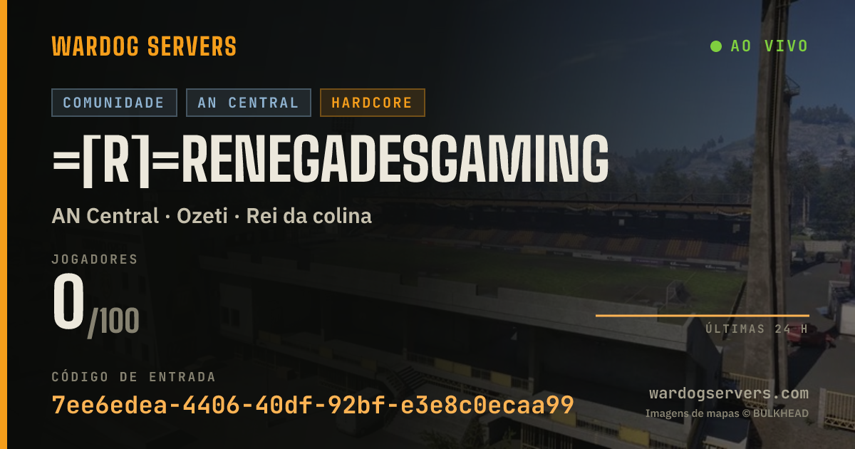 Banner de status ao vivo de =[R]=RenegadesGaming