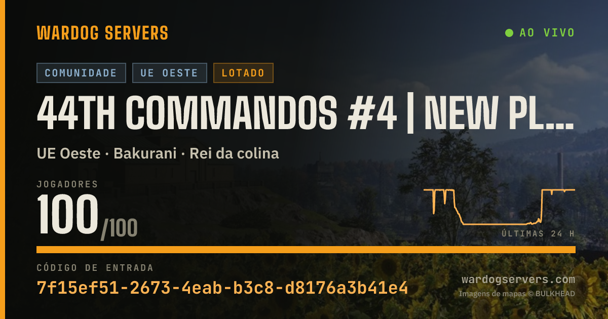 Banner de status ao vivo de 44th Commandos #4 | New Player Friendly | discord.gg/44thwardogs