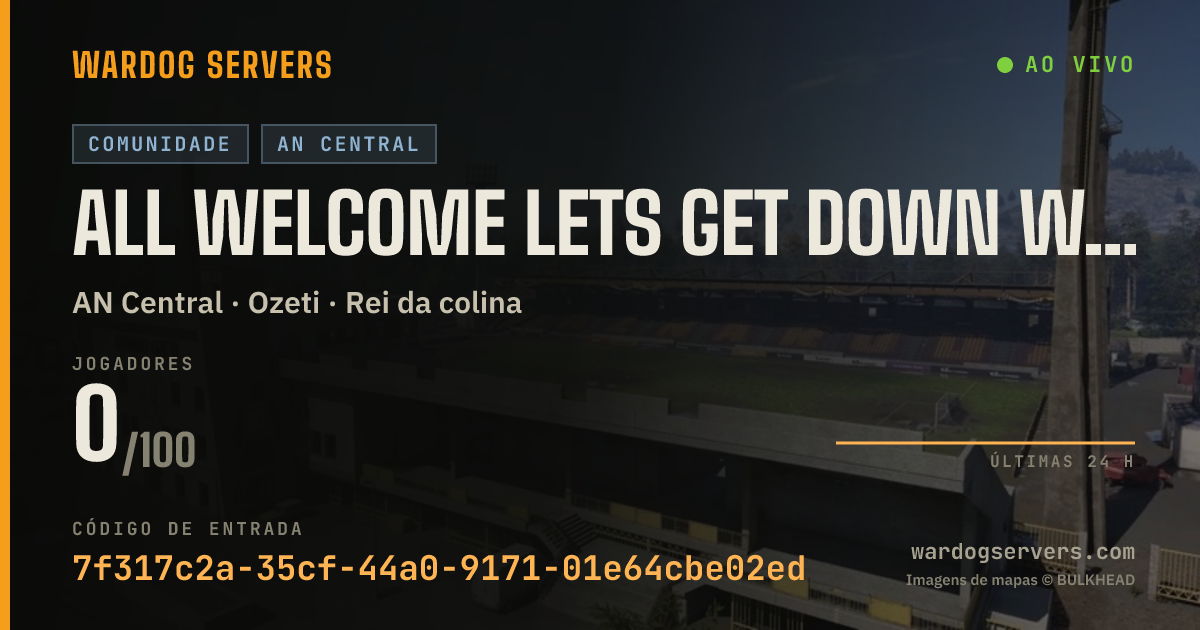 Banner de status ao vivo de All Welcome Lets get down with NO Cheaters.