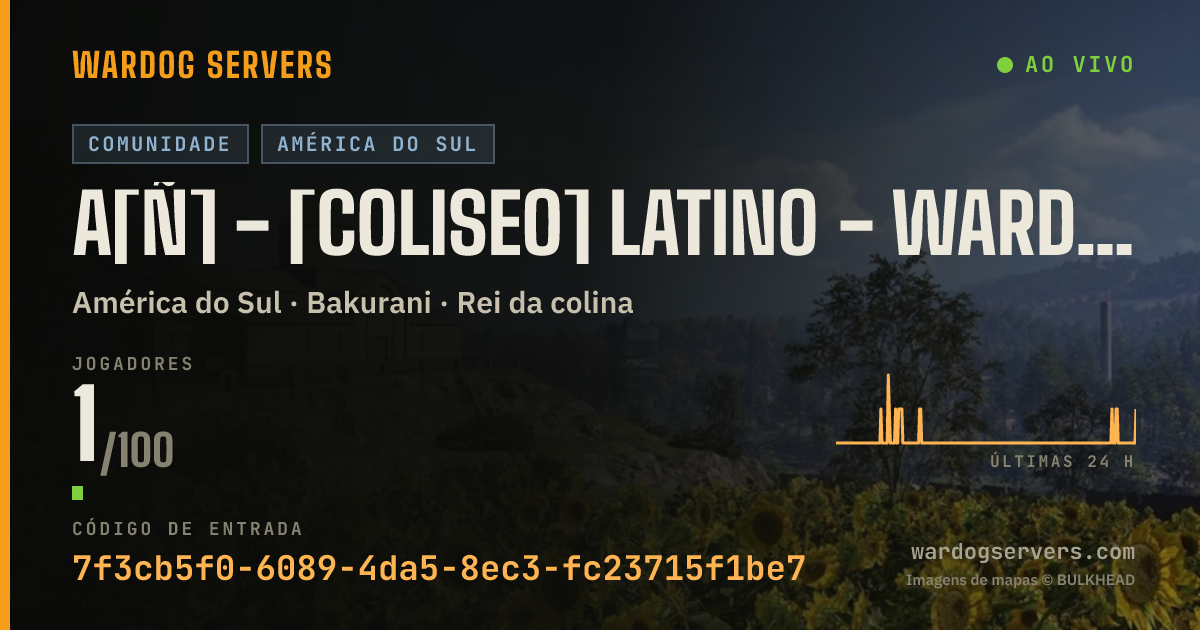 Banner de status ao vivo de A[Ñ] - [COLISEO] Latino - WarDogs [ARGENTINA]