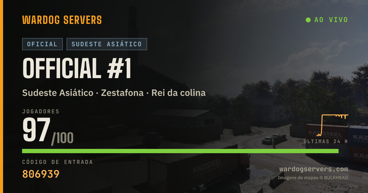 Banner de status ao vivo de Official #1