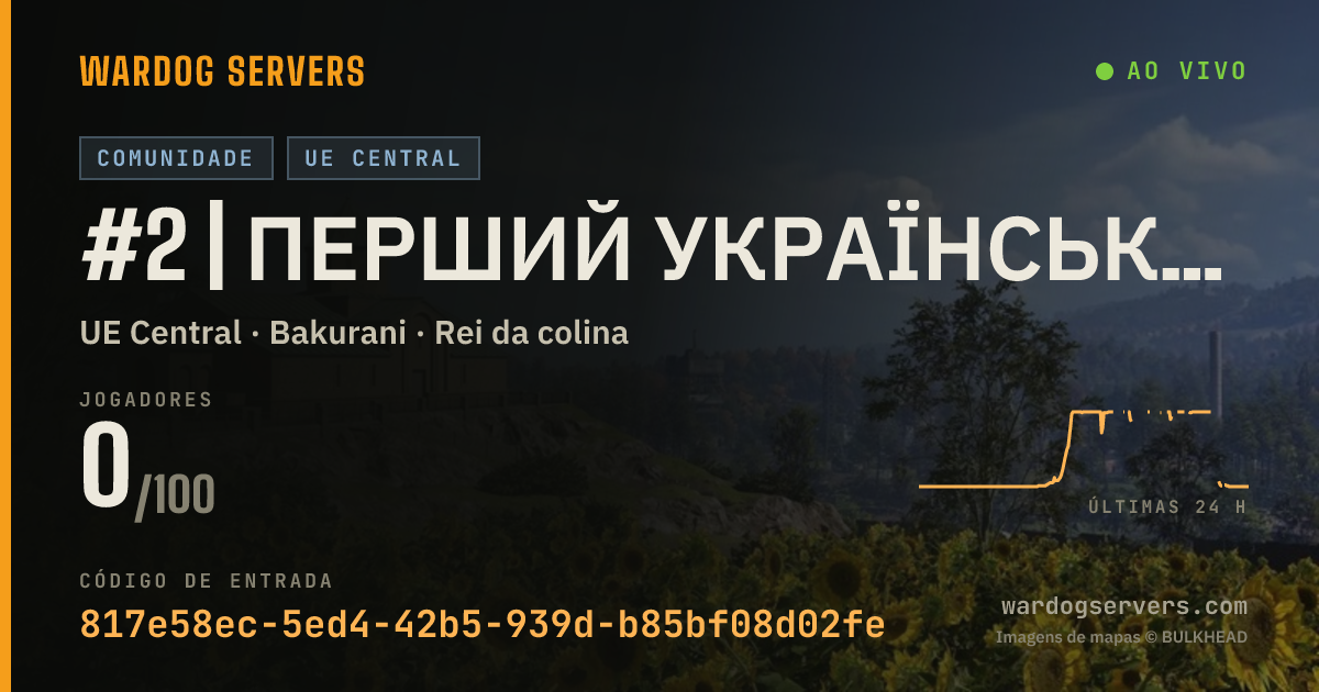 Banner de status ao vivo de #2 | ПЕРШИЙ УКРАЇНСЬКИЙ | WARDOGS COM UA