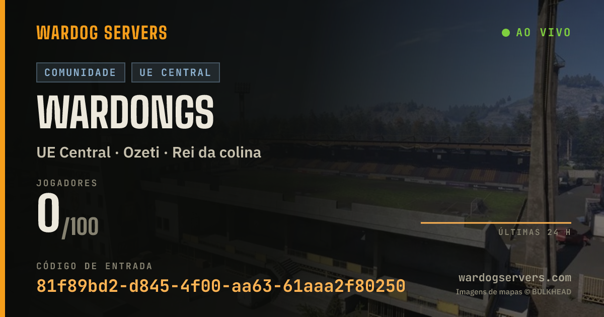 Banner de status ao vivo de Wardongs