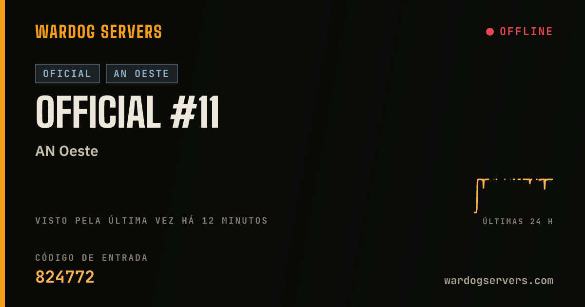 Banner de status ao vivo de Official #11
