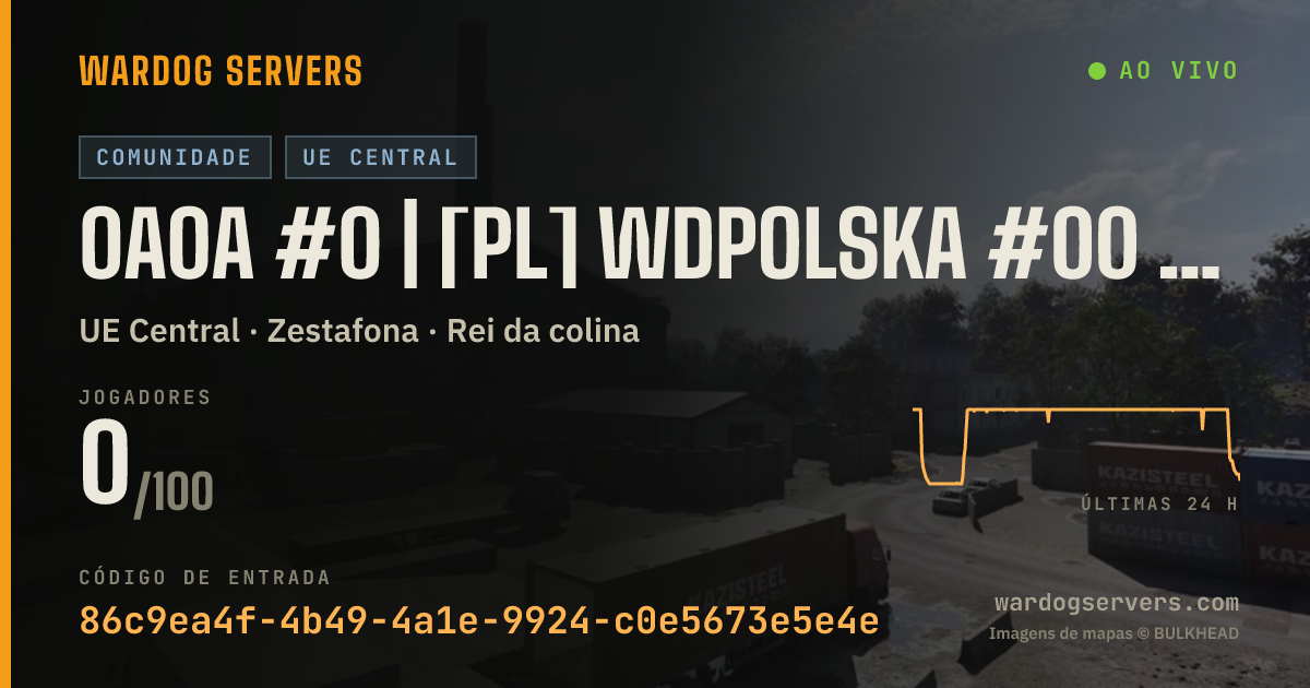 Banner de status ao vivo de 0A0A #0 | [PL] WDPOLSKA #00 | discord.gg/wardogspolska