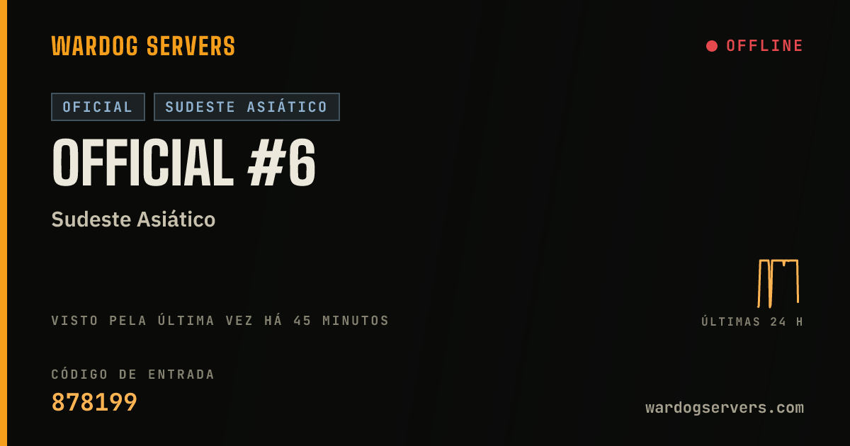 Banner de status ao vivo de Official #6