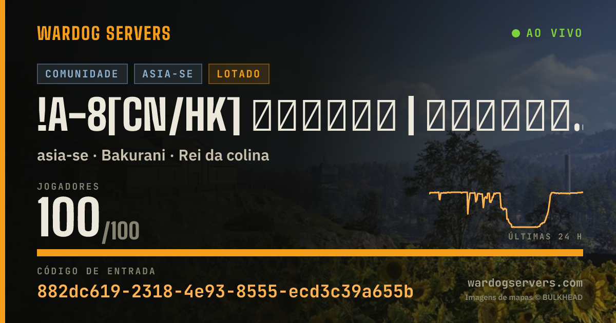 Banner de status ao vivo de !A-8[CN/HK] 战猫中文社区|萌新保护限制KD10禁止武装载具|纯粹打灰|Q953273555