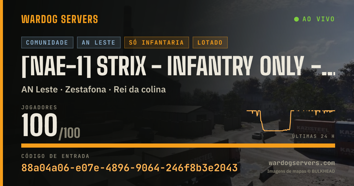 Banner de status ao vivo de [NAE-1] Strix - Infantry Only - discord.gg/strixgg