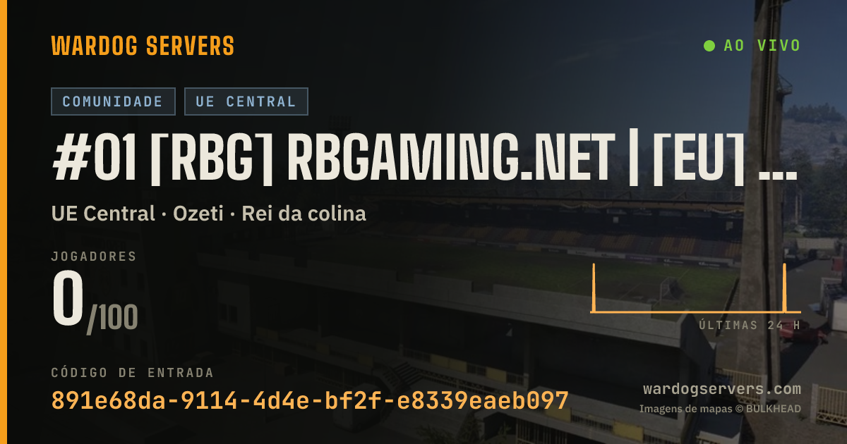 Banner de status ao vivo de #01 [RBG] RBGaming.net | [EU] | Discord.gg/RBGaming | 40+yo