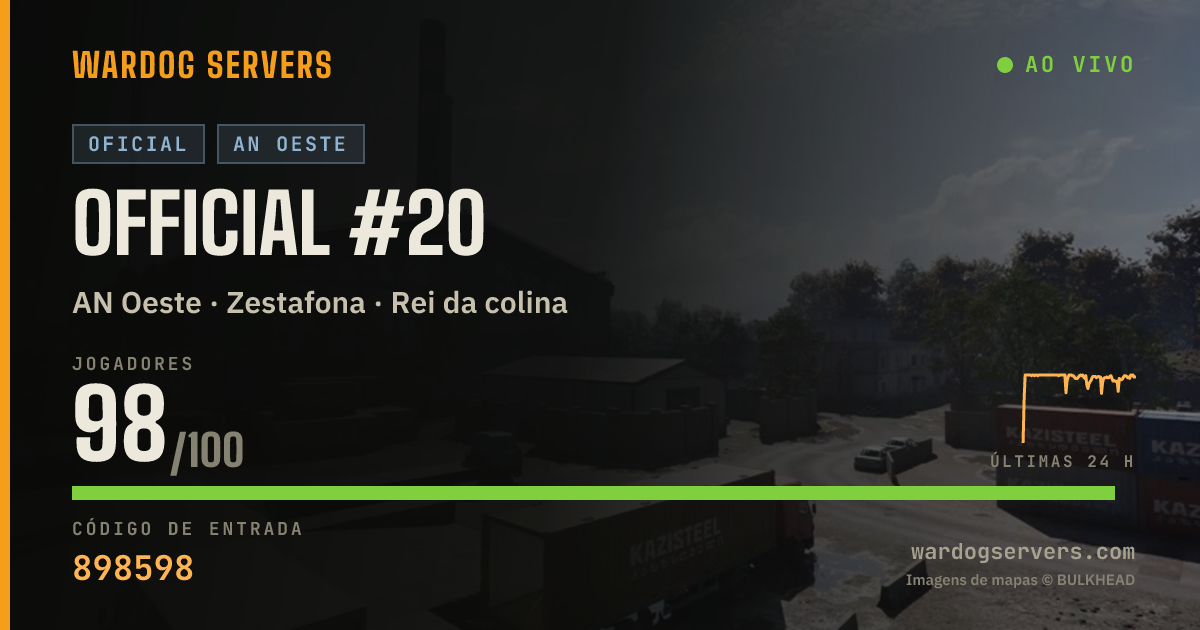 Banner de status ao vivo de Official #20