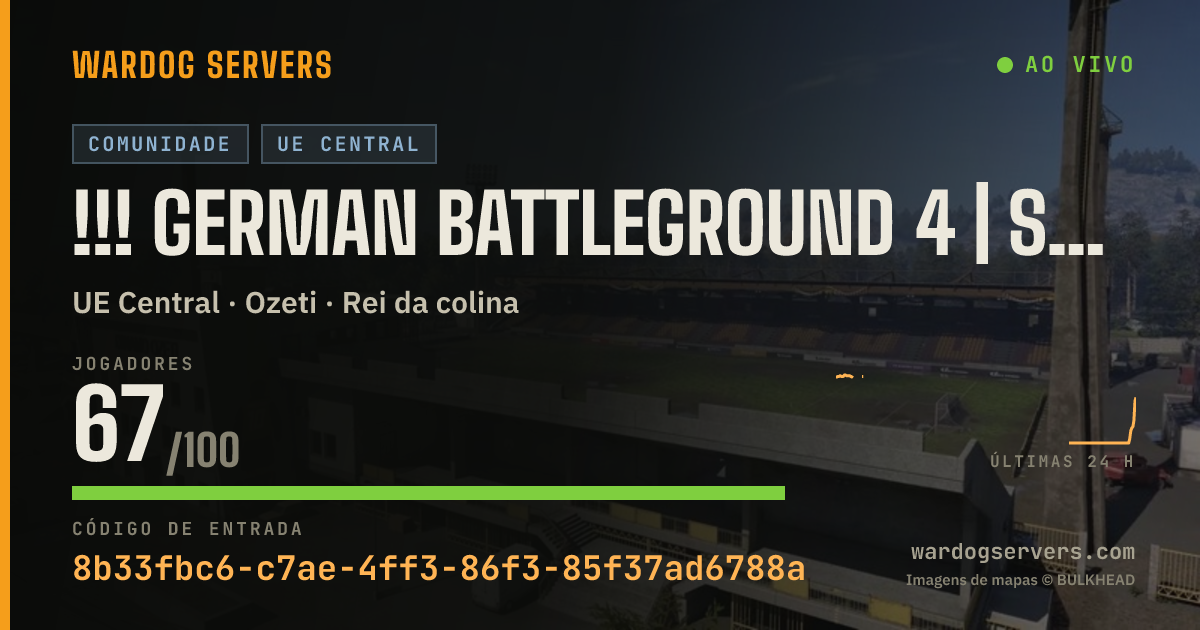 Banner de status ao vivo de !!! GERMAN BATTLEGROUND 4 | STROH 80 | INF ONLY | GER | GBG-WD.C