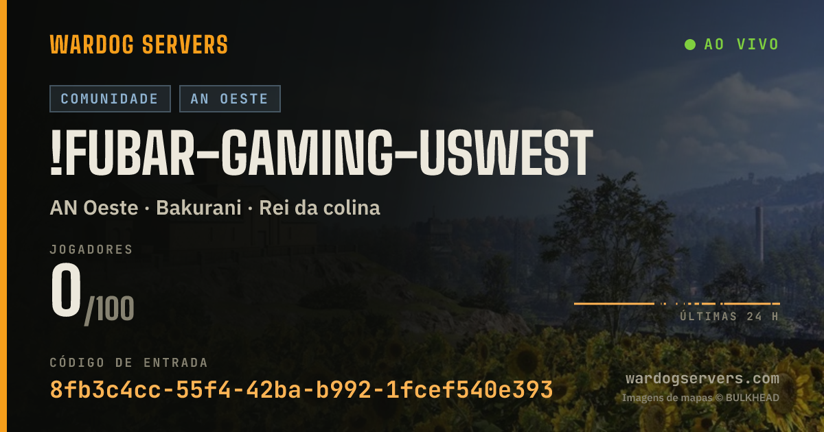 Banner de status ao vivo de !FUBAR-Gaming-USWEST