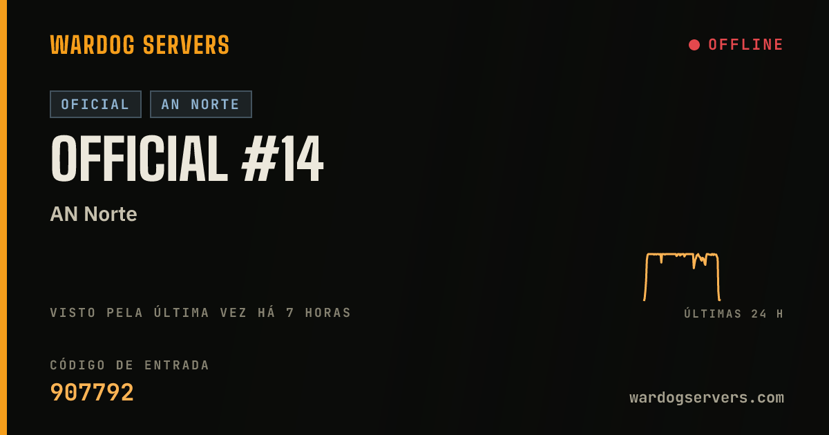 Banner de status ao vivo de Official #14
