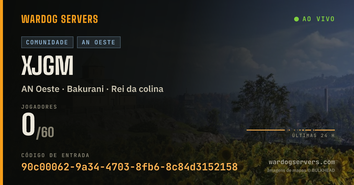 Banner de status ao vivo de XJGM
