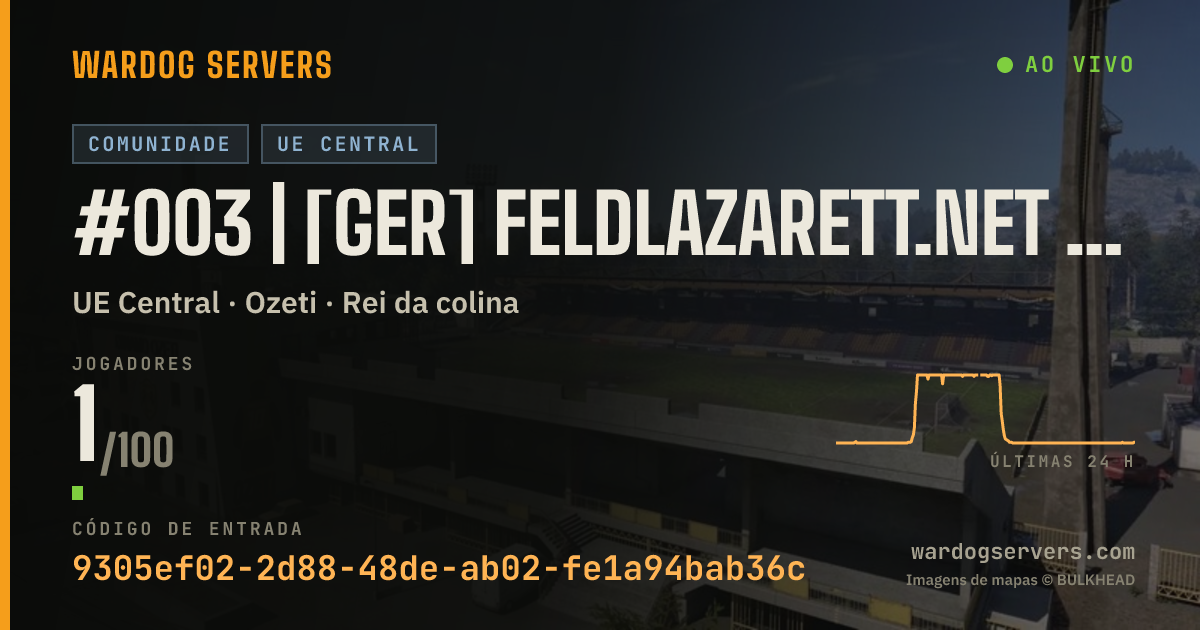 Banner de status ao vivo de #003 | [GER] Feldlazarett.net | 0-0-0