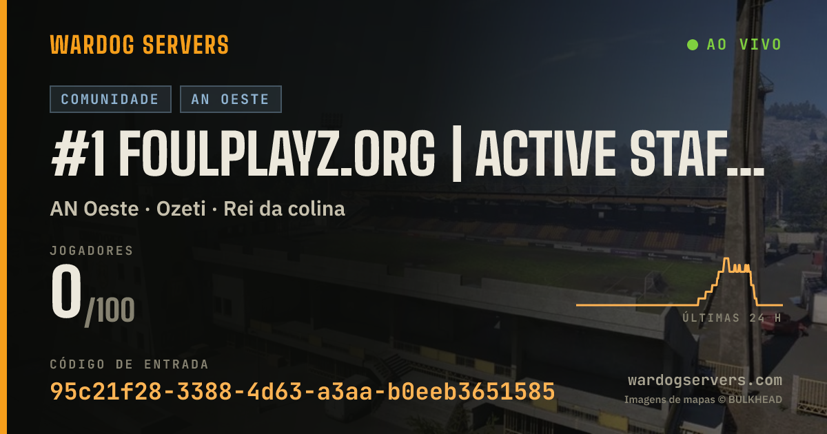 Banner de status ao vivo de #1 Foulplayz.org | Active Staff | VIP Giveaways | Leaderboards