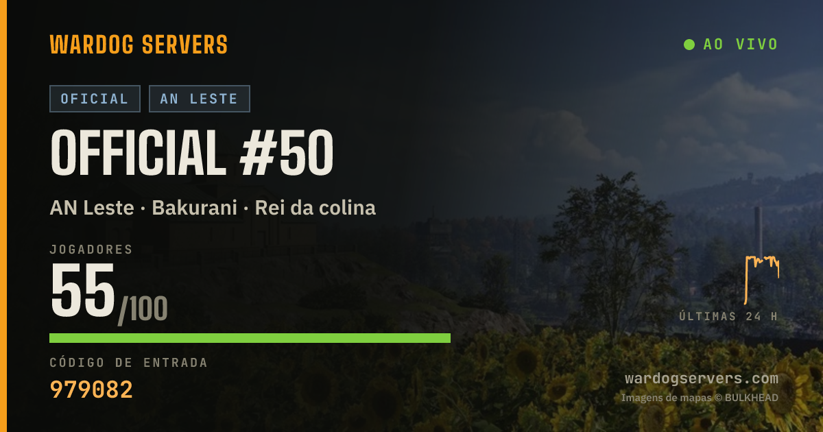 Banner de status ao vivo de Official #50