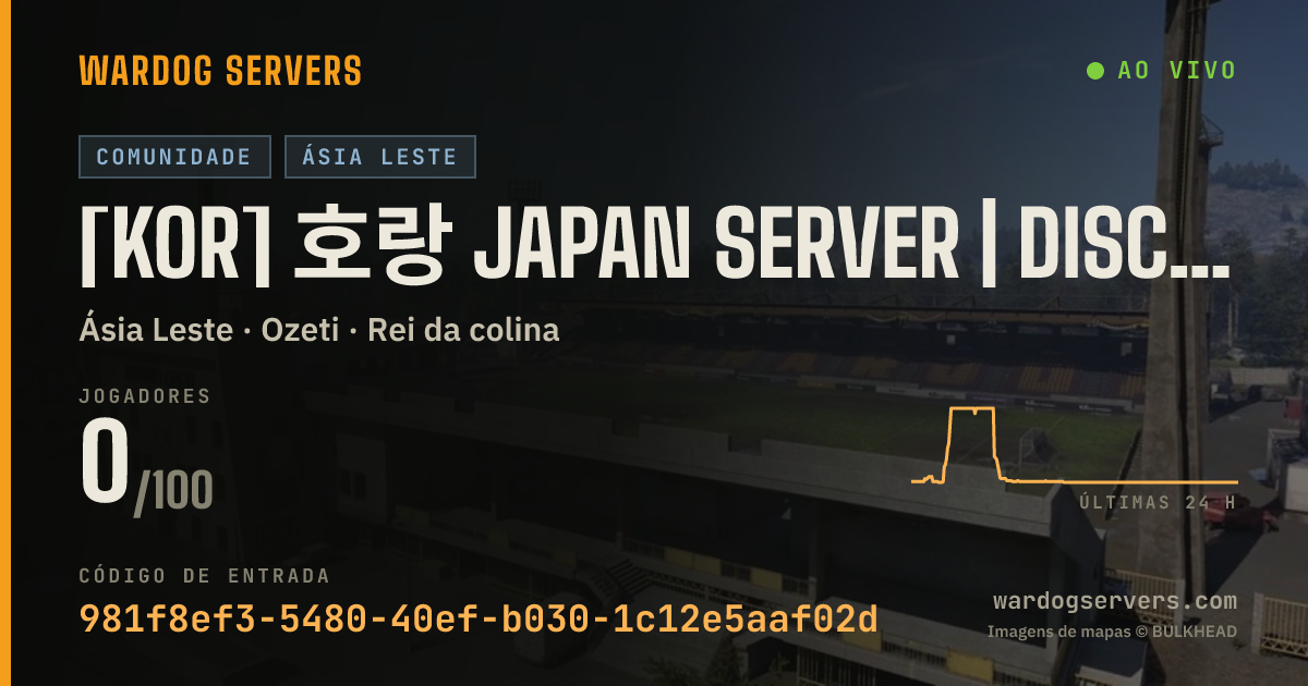 Banner de status ao vivo de [KOR] 호랑 Japan Server | discord.gg/horang-clan