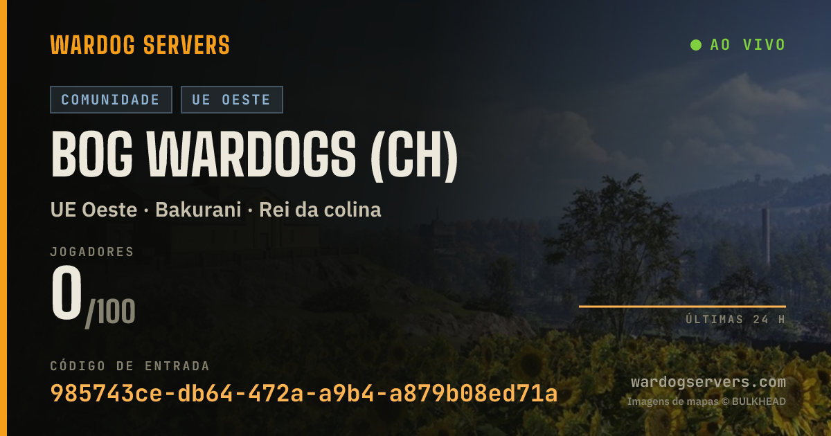 Banner de status ao vivo de BoG WARDOGS (CH)