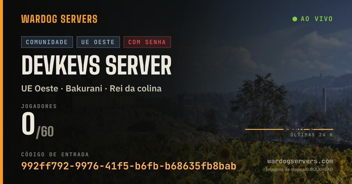 Banner de status ao vivo de Devkevs Server