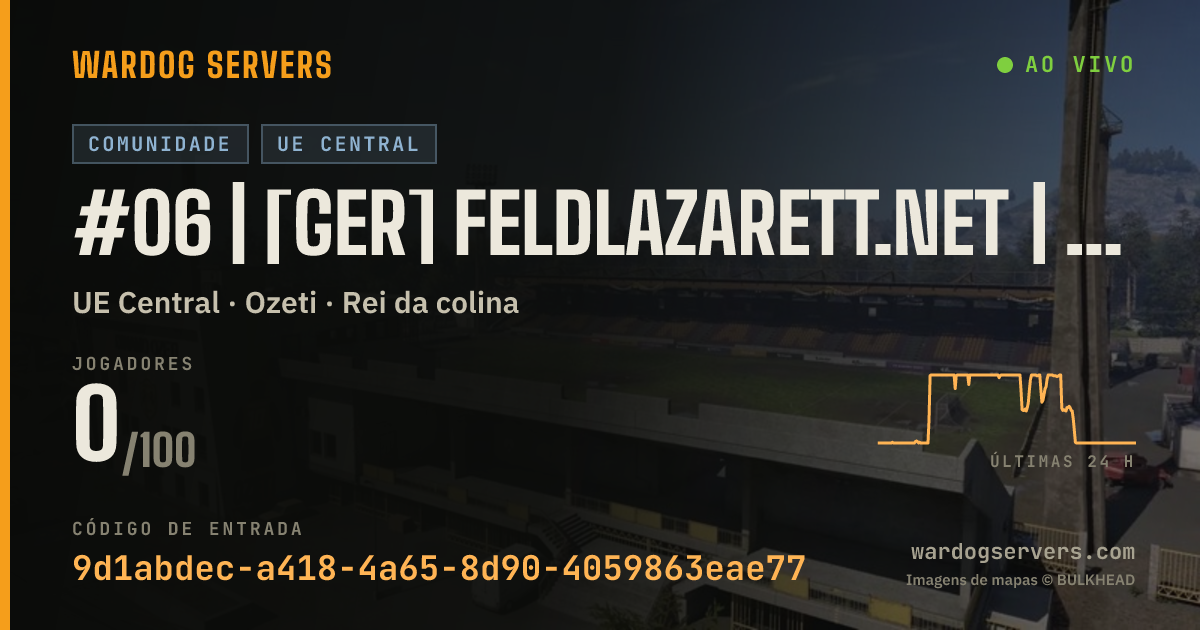 Banner de status ao vivo de #06 | [GER] Feldlazarett.net | Only-Newbies | KD-Limit | 0-0-0