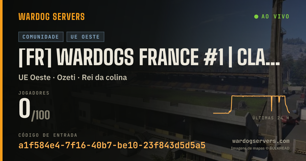 Banner de status ao vivo de [FR] WARDOGS FRANCE #1 | CLASSIQUE | discord.gg/wardogsfrance