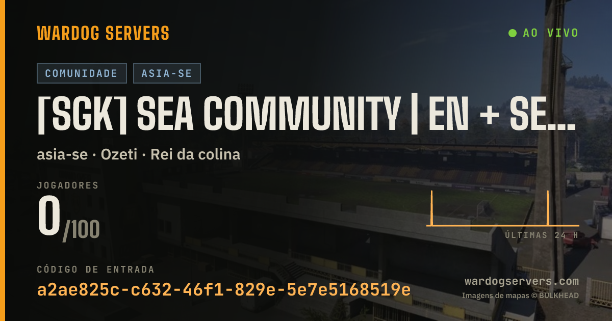 Banner de status ao vivo de [SGK] SEA Community | EN + SEA Languages | dsc.gg/sgkwardogs