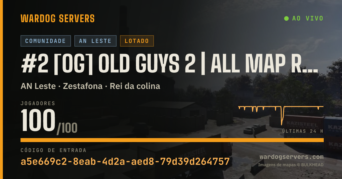 Banner de status ao vivo de #2 [OG] Old Guys 2 | All Map Rotation | Boosted XP & Cash