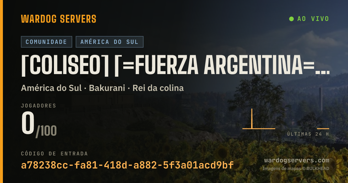 Banner de status ao vivo de [COLISEO] [=FUERZA ARGENTINA=][Zona Sur][sW]