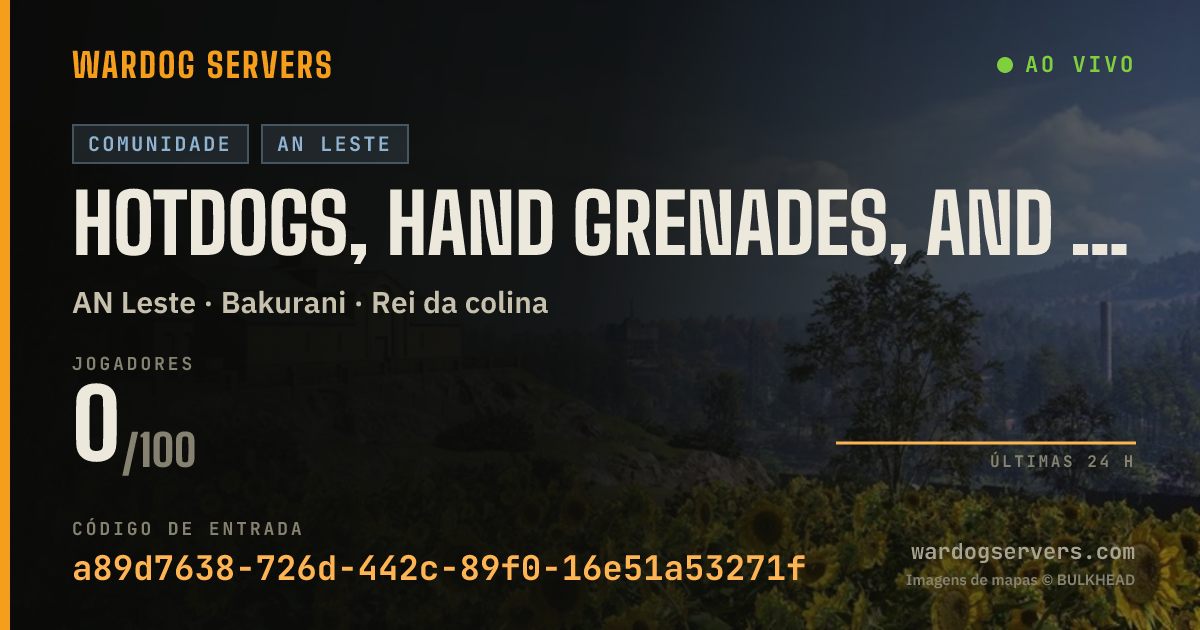 Banner de status ao vivo de Hotdogs, Hand Grenades, and Honsing around. [NO GL]
