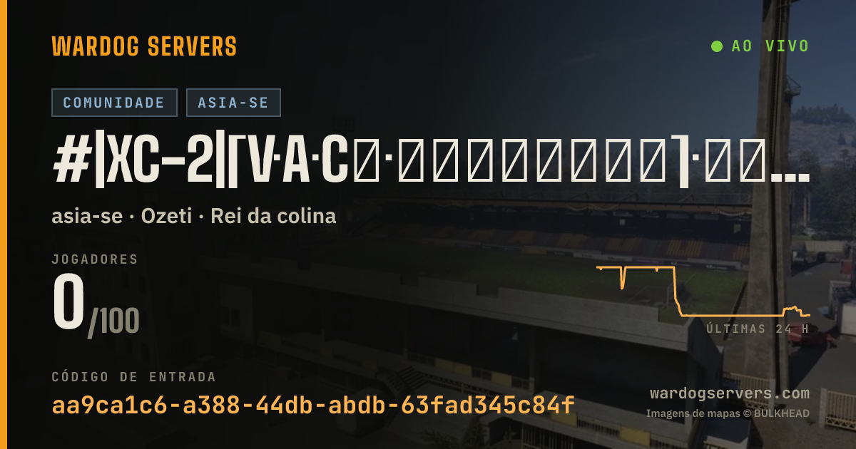 Banner de status ao vivo de #|XC-2|[V·A·C墙·禁小号游戏库私密]·自动反作弊·萌新友好KD限制10·纯步战与打灰·禁狙机枪攻击载具断补给·禁跳边