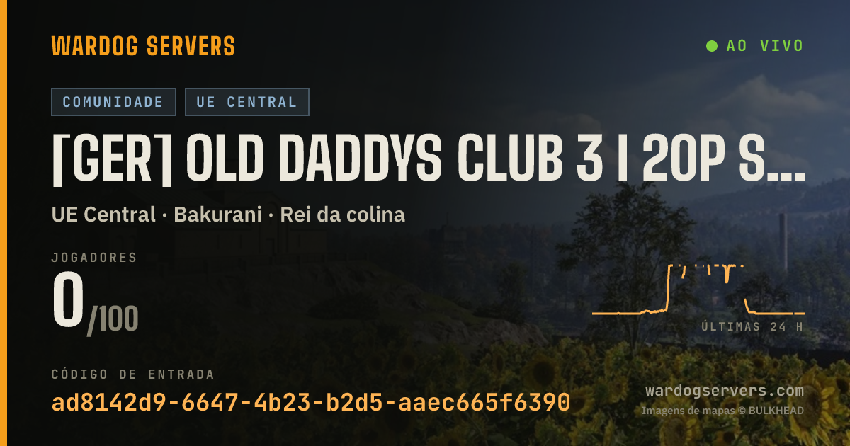 Banner de status ao vivo de [GER] Old Daddys Club 3 I 20p Start