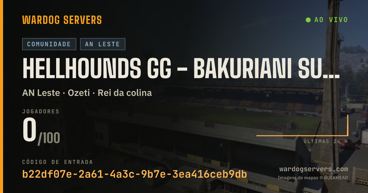 Banner de status ao vivo de HELLHOUNDS GG - Bakuriani Sunny 24/7