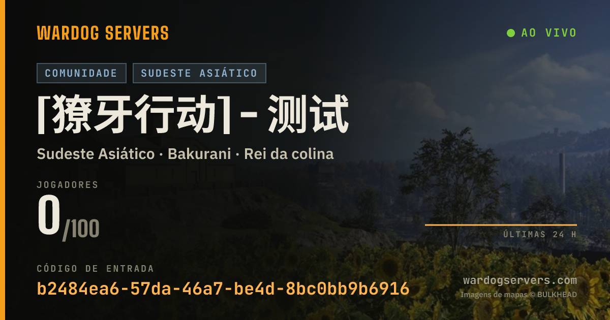 Banner de status ao vivo de [獠牙行动] - 测试
