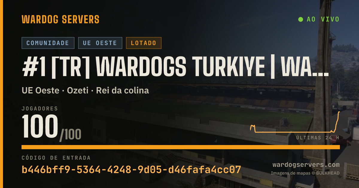 Banner de status ao vivo de #1 [TR] WARDOGS Turkiye | wardogs.tr
