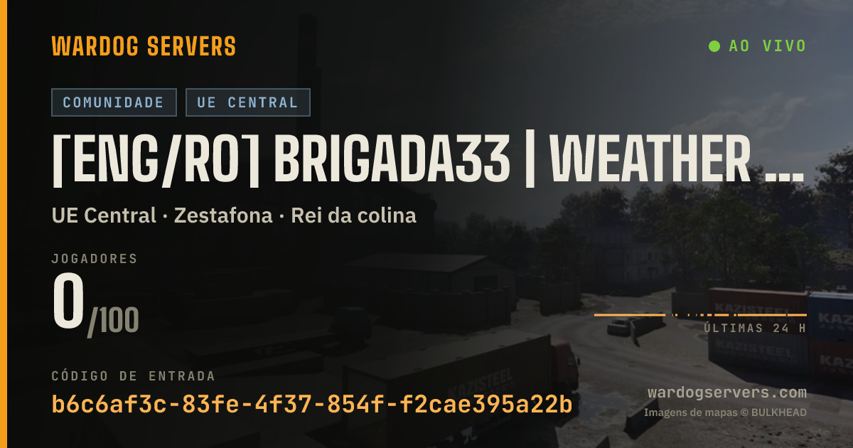 Banner de status ao vivo de [ENG/RO] Brigada33 | Weather mix | discord.gg/Games2day