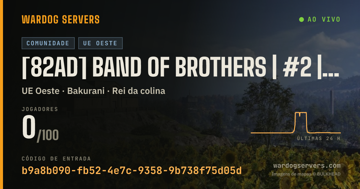 Banner de status ao vivo de [82AD] Band of Brothers | #2 | discord.gg/82nd