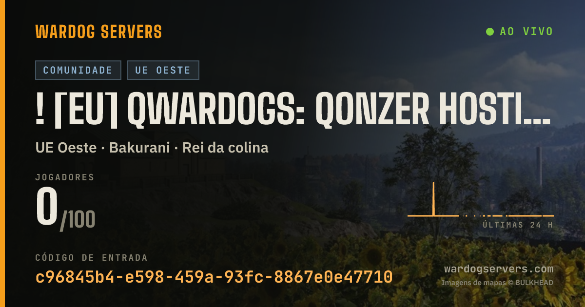 Banner de status ao vivo de ! [EU] QWardogs: Qonzer Hosting | Official Wardogs Server