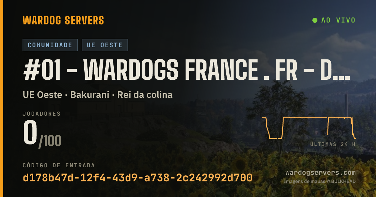 Banner de status ao vivo de #01 - WARDOGS FRANCE . FR - discord.gg/wardogsfr