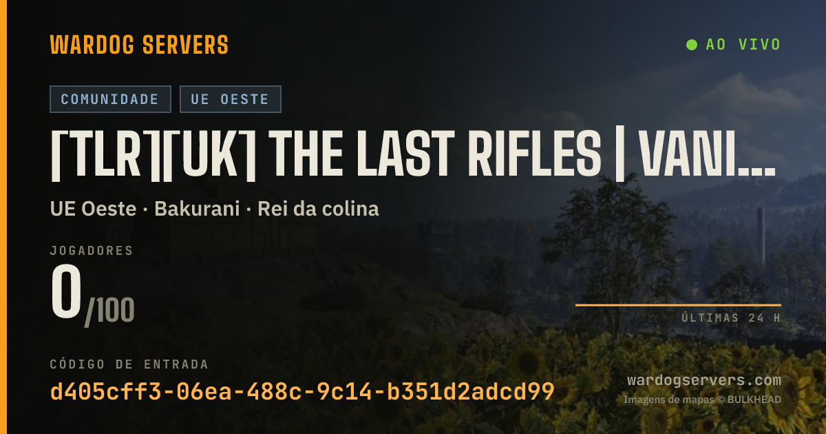 Banner de status ao vivo de [TLR][UK] The Last Rifles | Vanilla | tlr.gg/discord #1