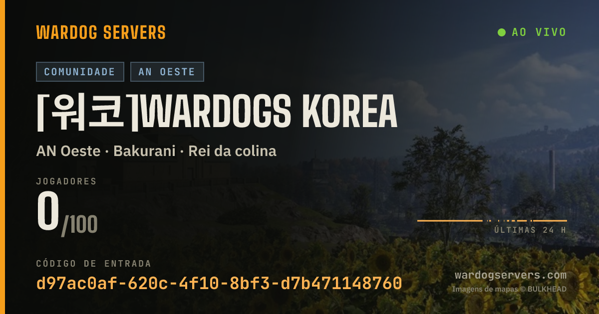 Banner de status ao vivo de [워코]Wardogs Korea