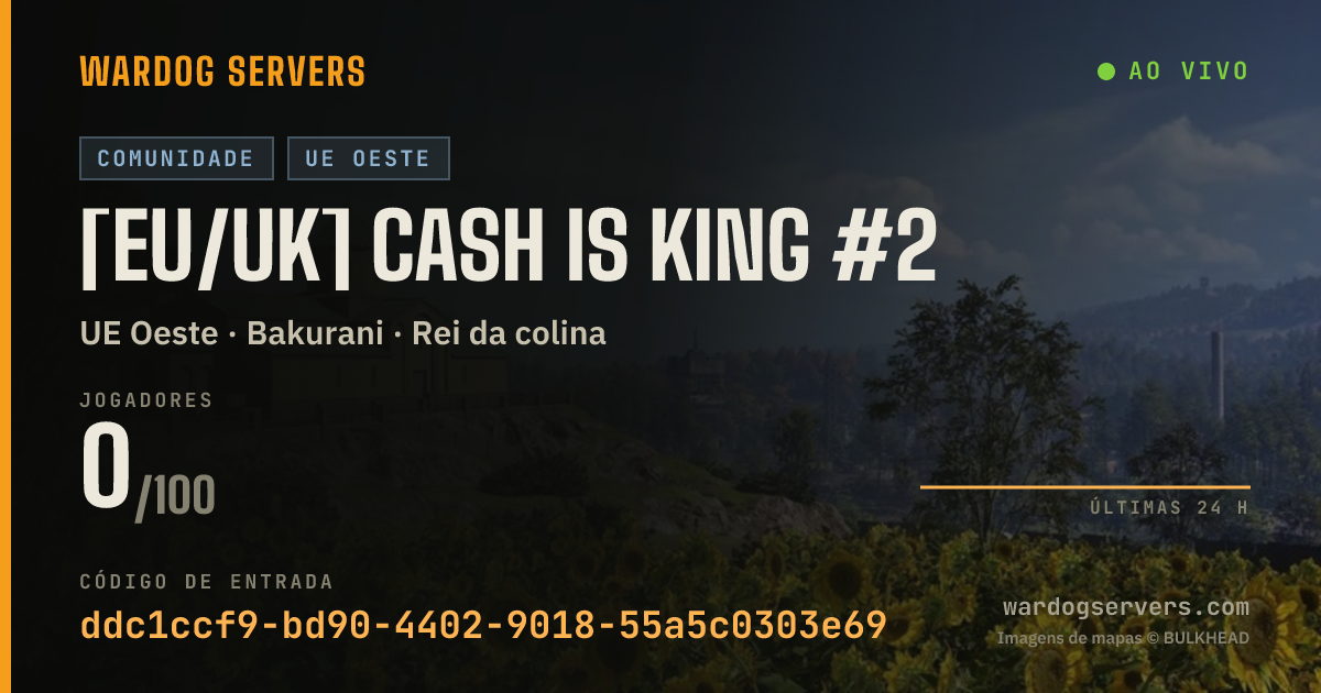 Banner de status ao vivo de [EU/UK] Cash is King #2