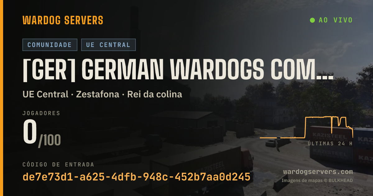 Banner de status ao vivo de [GER] German Wardogs Community | discord.gg/gwd
