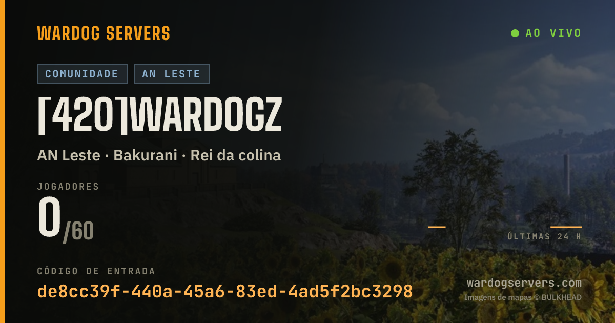 Banner de status ao vivo de [420]WarDogz