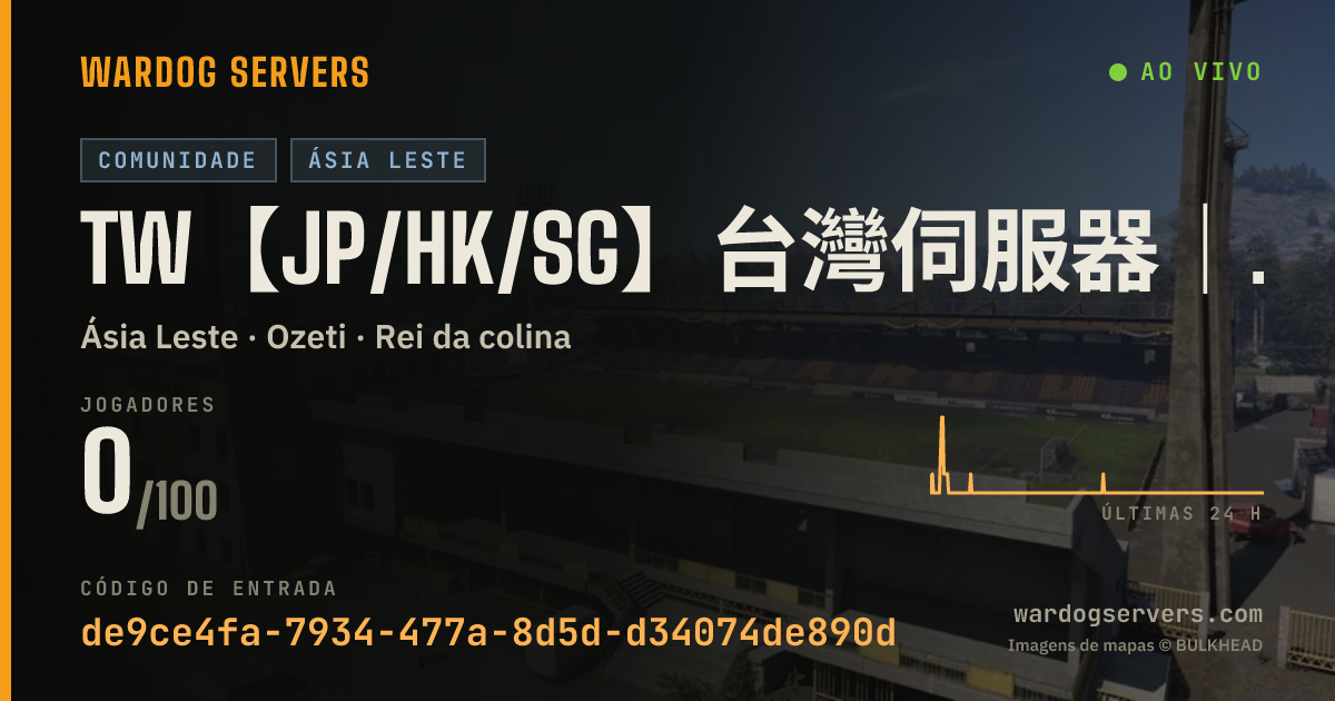 Banner de status ao vivo de TW【JP/HK/SG】台灣伺服器｜鎖泥馬的ping