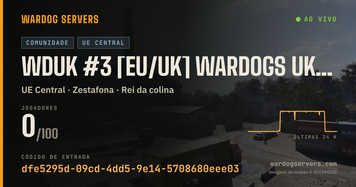 Banner de status ao vivo de WDUK #3 [EU/UK] WARDOGS UK Discord.gg/wardogsuk