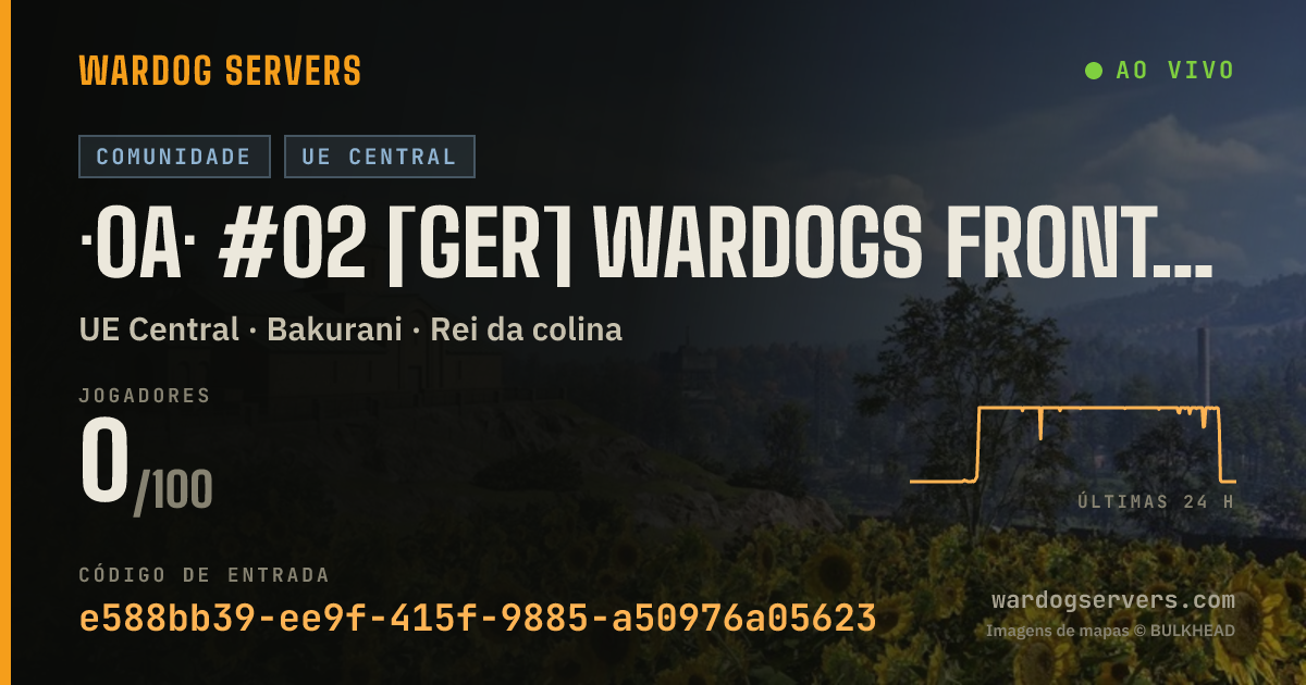 Banner de status ao vivo de ·0A· #02 [GER] Wardogs Frontline wdfrontline.com by XRealm