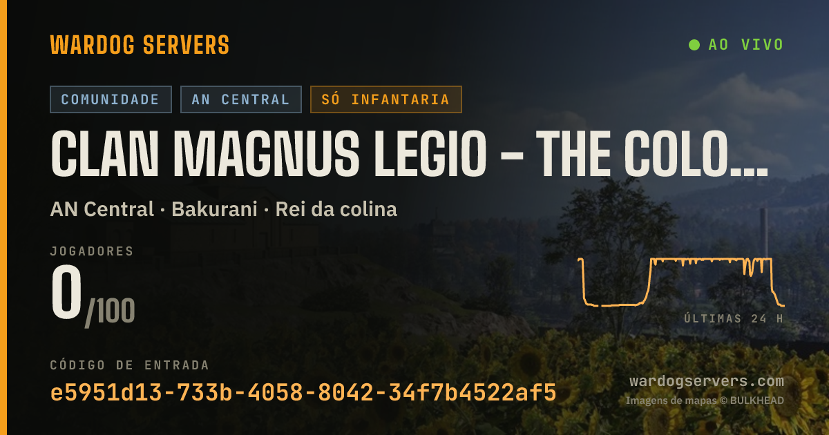 Banner de status ao vivo de Clan Magnus Legio - THE COLOSSEUM - discord.gg/cml