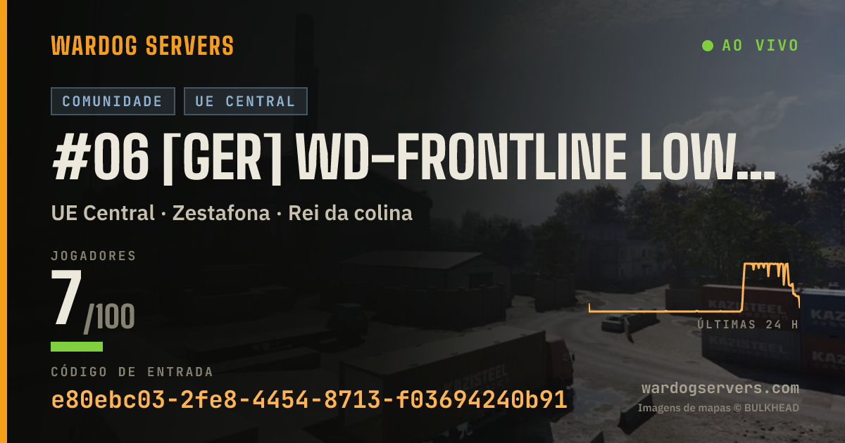 Banner de status ao vivo de #06 [GER] WD-Frontline LowLevel < 40 wdfrontline.com